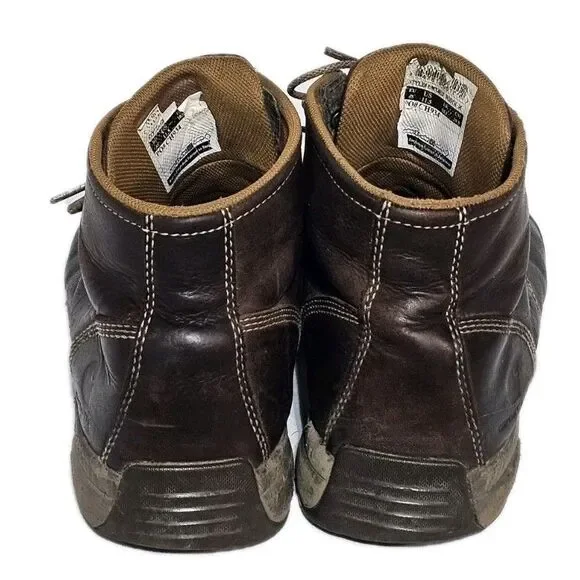 Carhartt Boots Moc Toe Chukka Wedge Brown Leather Work Mens 11.5 Rugged Classic - Picture 4 of 11